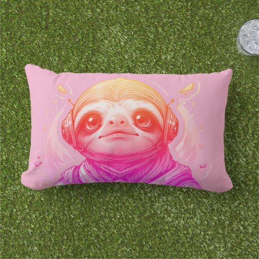 Farbige Lampen, Coole Streifen 33 x 53 Baumwolle Kissen Für Draußen (Gras)