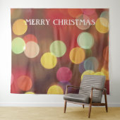 Farbige Lampen Weihnachts-Foto Stand Hintergrund Wandteppich (Beispiel (Horizontal))