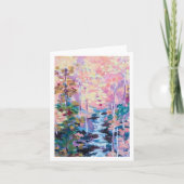 Farbige Landschaftlich machen mehr Dankeskarte (Vorderseite)