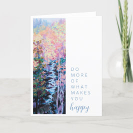 Farbige Landschaftlich machen mehr Dankeskarte