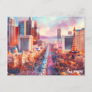 Farbige Las Vegas Reise Vintage Postkarten kaufen