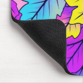 Farbige Leaf Design Schreibtisch Mat & Mouse Pad Mousepad (Ecke)