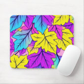 Farbige Leaf Design Schreibtisch Mat & Mouse Pad Mousepad (Mit Mouse)
