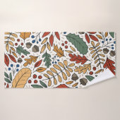 Farbige Leaf-Quadrat-Gestaltung im Herbst Badehandtuch (Badehandtuch)