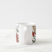 Farbige Leaf-Quadrat-Gestaltung im Herbst Espressotasse (Rückseite)