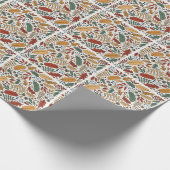 Farbige Leaf-Quadrat-Gestaltung im Herbst Geschenkpapier (Ecke)