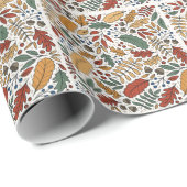 Farbige Leaf-Quadrat-Gestaltung im Herbst Geschenkpapier (Rolleneckpunkt)