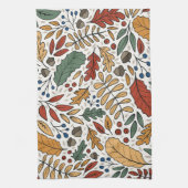 Farbige Leaf-Quadrat-Gestaltung im Herbst Geschirrtuch (Vertikal)