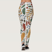 Farbige Leaf-Quadrat-Gestaltung im Herbst Leggings (Rückseite)
