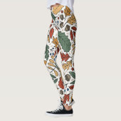 Farbige Leaf-Quadrat-Gestaltung im Herbst Leggings (Links)