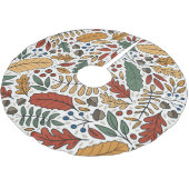 Farbige Leaf-Quadrat-Gestaltung im Herbst Polyester Weihnachtsbaumdecke (Schrägansicht)