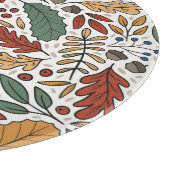 Farbige Leaf-Quadrat-Gestaltung im Herbst Schneidebrett (Ecke)