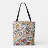 Farbige Leaf-Quadrat-Gestaltung im Herbst Tasche (Rückseite)