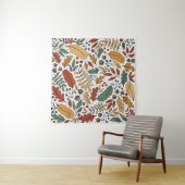 Farbige Leaf-Quadrat-Gestaltung im Herbst Wandteppich (Beispiel (Horizontal))