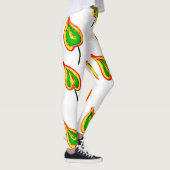 Farbige Leaf Wiederholung Leggings (Rechts)