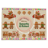 Farbige Lebkuchen Große Geschenktüte (Rückseite)