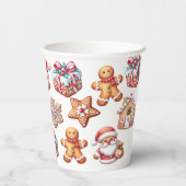 Farbige Lebkuchen Pappbecher (Rückseite)