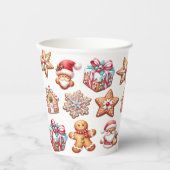 Farbige Lebkuchen Pappbecher (Vorderseite)