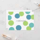 Farbige leere Gratulationskarte Karte (Vorderseite/Rückseite Beispiel)