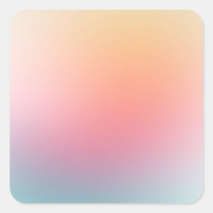 Farbige Leervorlage Gelb Pink Blau Lila Quadratischer Aufkleber