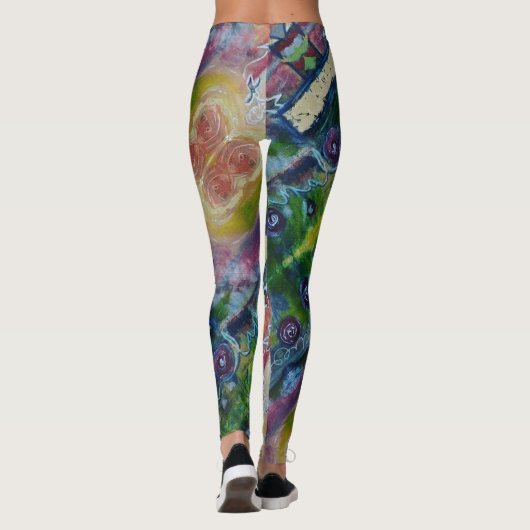 Farbige Leggings (Rückseite)