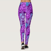 Farbige Leggings des phantastischen Radtyps in Pas (Rückseite)