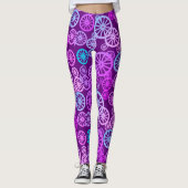 Farbige Leggings des phantastischen Radtyps in Pas (Vorderseite)