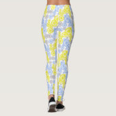 Farbige Leggings des phantastischen Radtyps in Pas (Rückseite)
