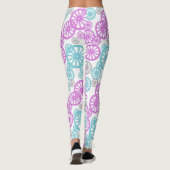 Farbige Leggings des phantastischen Radtyps in Pas (Rückseite)