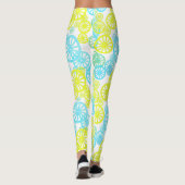 Farbige Leggings des phantastischen Radtyps in Pas (Rückseite)