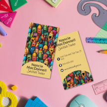 Farbige Lehrerin Bildung Cartoon Pen Muster