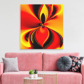 Farbige Leinwände Single auf Vierfachfeld drucken Leinwanddruck (Insitu (Wohnzimmer))