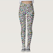 Farbige Leopard Print Leggings (Vorderseite)