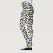 Farbige Leopard Print Leggings (Links)