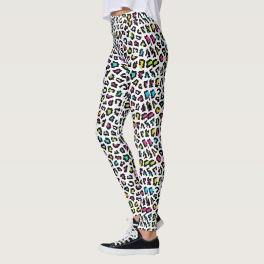 Farbige Leopard Print Leggings (Links)