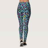 Farbige Leopard Print Leggings (Rückseite)