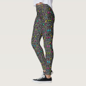 Farbige Leopard Print Leggings (Links)
