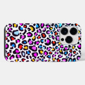 Farbige Leopard-Printwerbung iPhone Hülle (Rückseite (Horizontal))