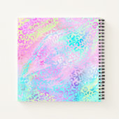 Farbige Leoparden Zurück zum Monogramm Nr. Notizblock (Rückseite)