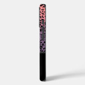 Farbige Leopardendrucke & schwarze Diamanten Case-Mate iPhone Hülle (Rückseite / Links)