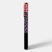 Farbige Leopardendrucke & schwarze Diamanten Case-Mate iPhone Hülle (Rückseite / Links)