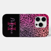 Farbige Leopardendrucke & schwarze Diamanten Case-Mate iPhone Hülle (Rückseite (Horizontal))