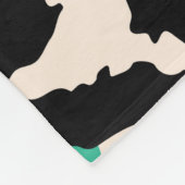 Farbige Leopardengestaltung und Hintergrunddruck Fleecedecke (Ecke)