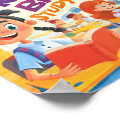 Farbige Lernposter für Kinder Poster (Ecke)