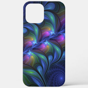 Farbige Leuchtende Abstrakte Blaue Rosa Grüne Frak Case-Mate iPhone Hülle