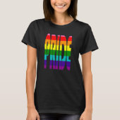 Farbige LGBT Rainbow Text LGBTQ Gay Pride-Unterstü T-Shirt (Vorderseite)