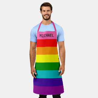 Farbige LGBT-Regenbogenfarben LGBTQ Schürze