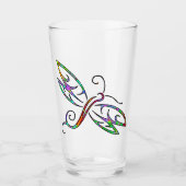 Farbige Libelle Glas (Vorderseite)