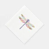 Farbige Libelle Serviette (Ecke)