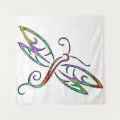 Farbige Libelle Wandteppich (Vorderseite)